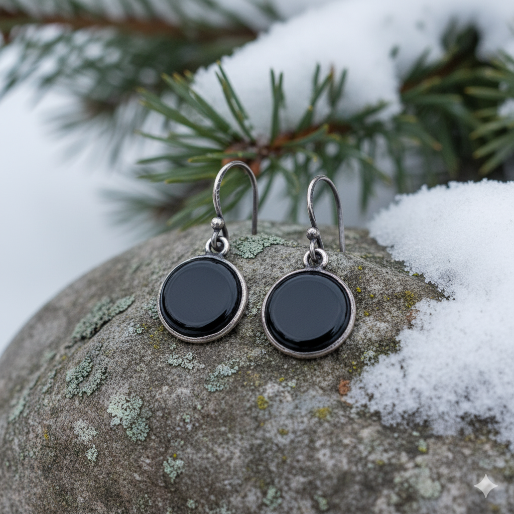 Yuvarlak Plaka Küpe