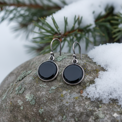 Yuvarlak Plaka Küpe