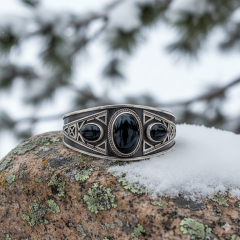 Gümüş Telkari Manşet Bileklik