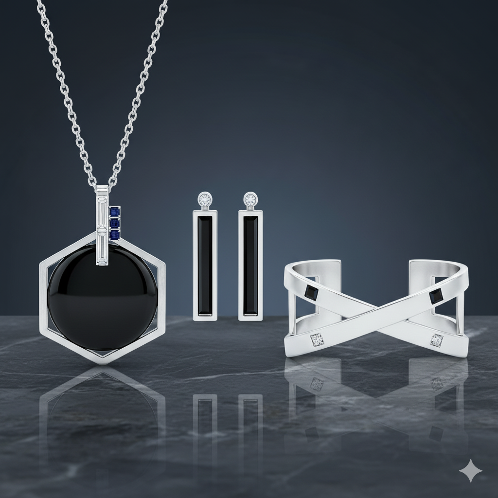 Gümüş ve Obsidyenin Birleşimi