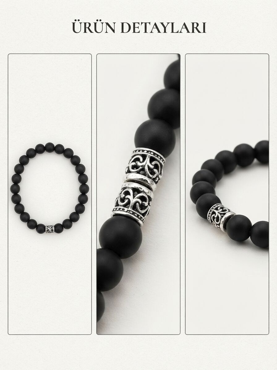 Sarıkamış Obsidyen Taşı Bileklik