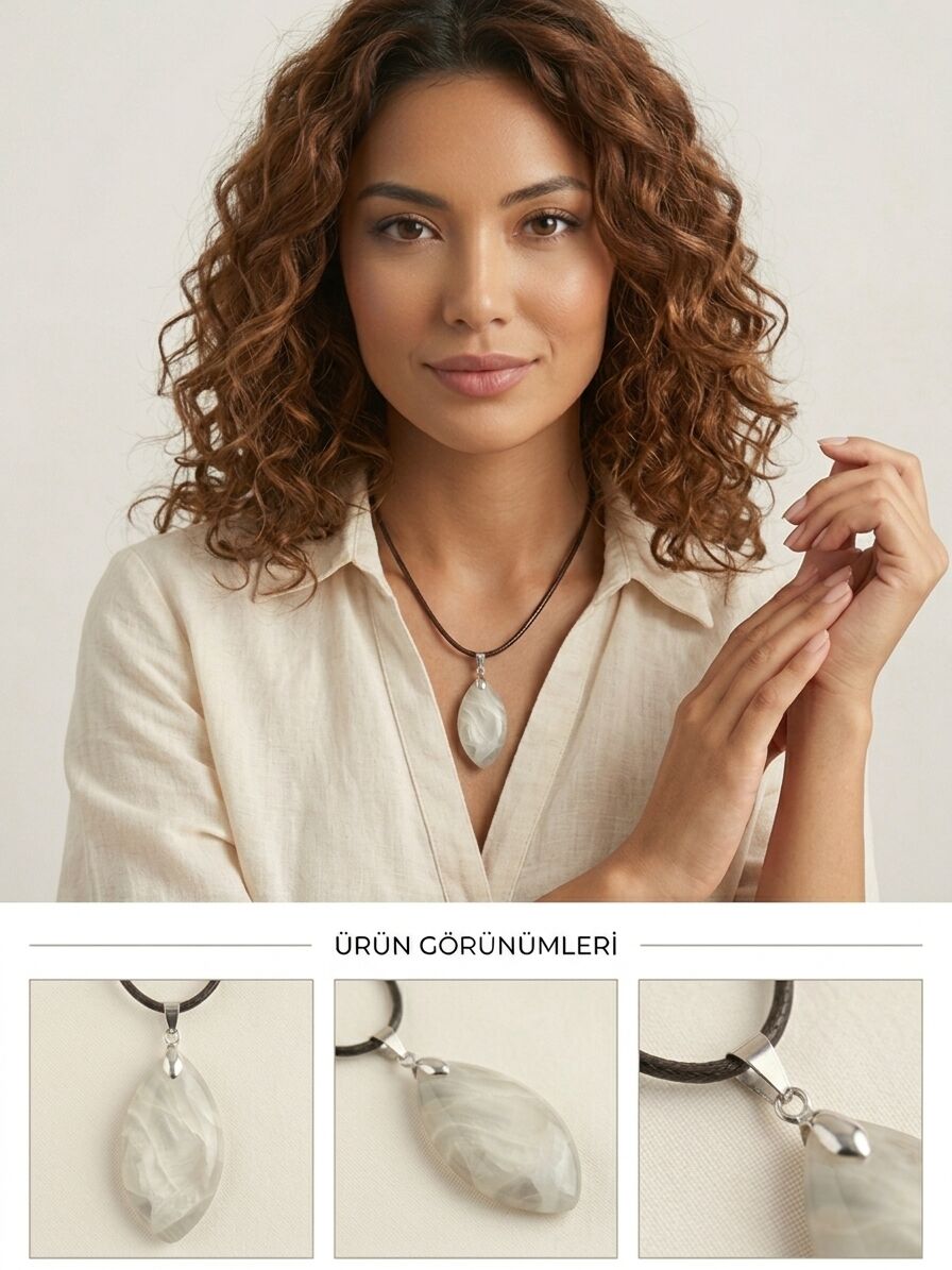 Sarıkamış Obsidyen Taşı Kolye 3604
