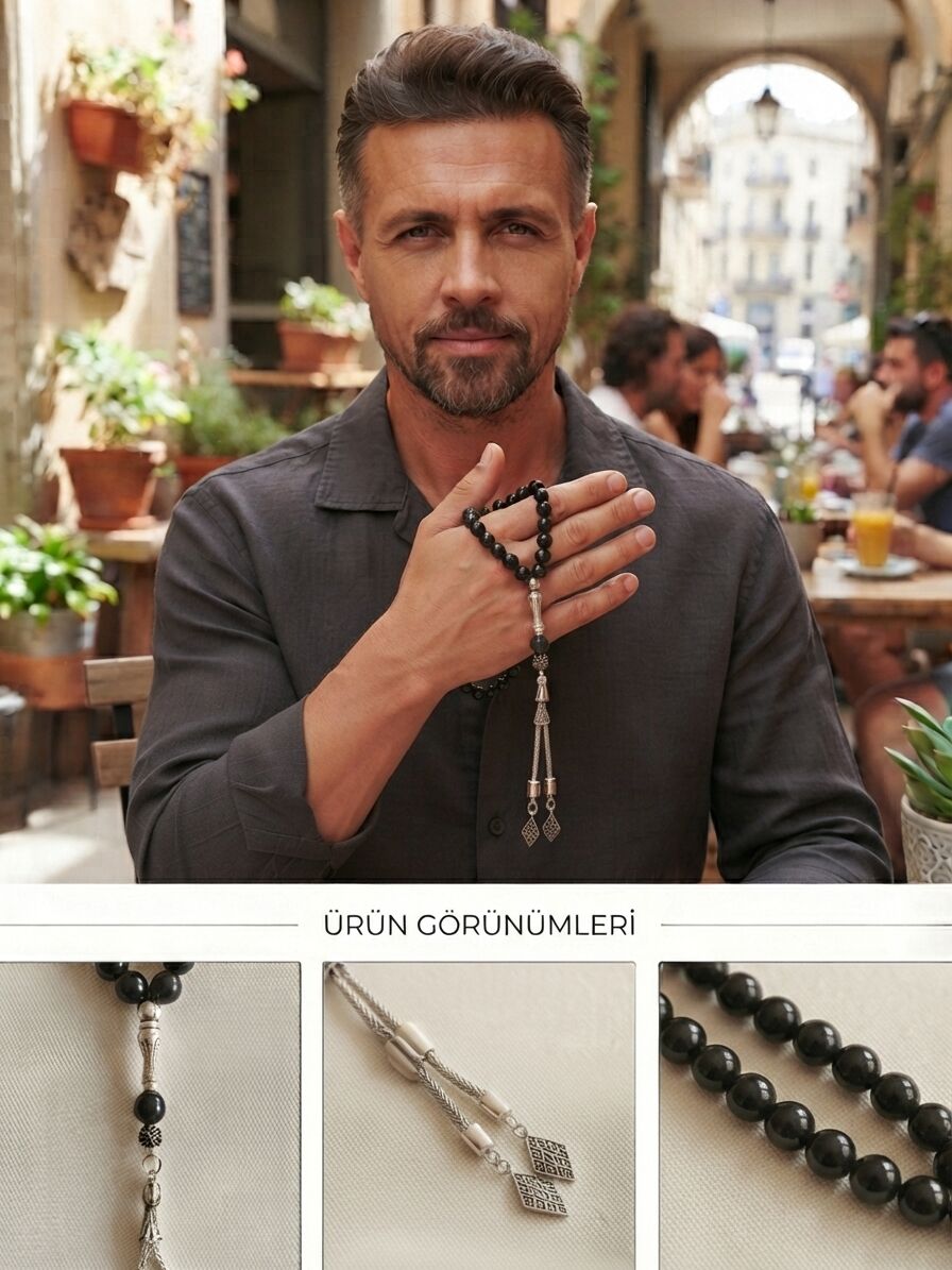 Sarıkamış Obsidyen Taşı Tesbih 3605